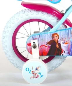 Volare Disney Frozen 2 Kinderfiets - Meisjes - 12 Inch - Blauw/Paars -Fietsenwinkel 1013x1200