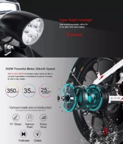 Samebike Elektrische Vouwfiet - Shimano 7 Speed Derailleur - 48V/ 10Ah Lithium Batterij - Aluminium -sportief/modern - 35km/u - Wit 24 Samebike Elektrische Vouwfiet - Shimano 7 Speed Derailleur - 48V/ 10Ah Lithium Batterij - Aluminium -sportief/modern - 35km/u - Wit -Fietsenwinkel 1030x1200