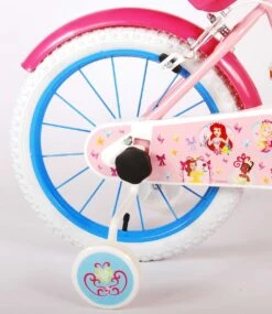 Volare Disney Princess Kinderfiets - Meisjes - 16 Inch - Roze Blauw - Twee Handremmen -Fietsenwinkel 1040x1200