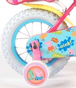 Volare Peppa Pig Kinderfiets - Meisjes - 12 Inch - Roze -Fietsenwinkel 1043x1200