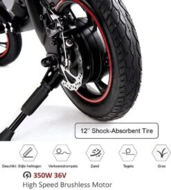 Windgoo B3 Mini-scooter - Opvouwbare Fiets - Zwart 15 Windgoo B3 Mini-scooter - Opvouwbare Fiets - Zwart -Fietsenwinkel 1080x1200