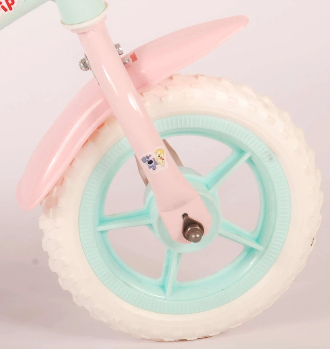 Volare Woezel & Pip Kinderfiets - Meisjes - 10 Inch - Mint Blauw/Roze - Doortrapper 7 Volare Woezel & Pip Kinderfiets - Meisjes - 10 Inch - Mint Blauw/Roze - Doortrapper - Afbeelding 5