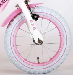 Volare Rose Kinderfiets - Meisjes - 14 Inch - Roze Wit - 95% Afgemonteerd -Fietsenwinkel 1167x1200 1