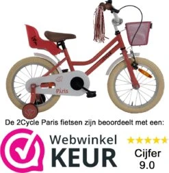 2Cycle Paris Meisjesfiets - 16 Inch - Roze-Wit - Met Poppenzitje - Meisjesfiets 11 2Cycle Paris Meisjesfiets - 16 Inch - Roze-Wit - Met Poppenzitje - Meisjesfiets -Fietsenwinkel 1170x1200