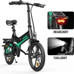 HITWAY Elektrische Fiets - Opvouwbare E-bike - 16 Inch-250W-2023 Model -Fietsenwinkel 1197x1200