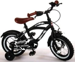 Volare Black Cruiser Kinderfiets - Jongens - 12 Inch - Zwart - 2 Handremmen -Fietsenwinkel 1200x1000