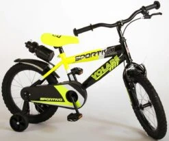 Volare Sportivo Kinderfiets - Jongens - 16 Inch - Neon Geel Zwart - 95% Afgemonteerd -Fietsenwinkel 1200x1002
