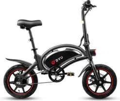 DYU D3F Opvouwbare Elektrische Fiets, Slimme Mountainbike Voor Volwassenen, 240W Aluminiumlegering Fiets Verwijderbare 36V/10Ah Lithium-ion Batterij Met 3 Rijmodi -Fietsenwinkel 1200x1012