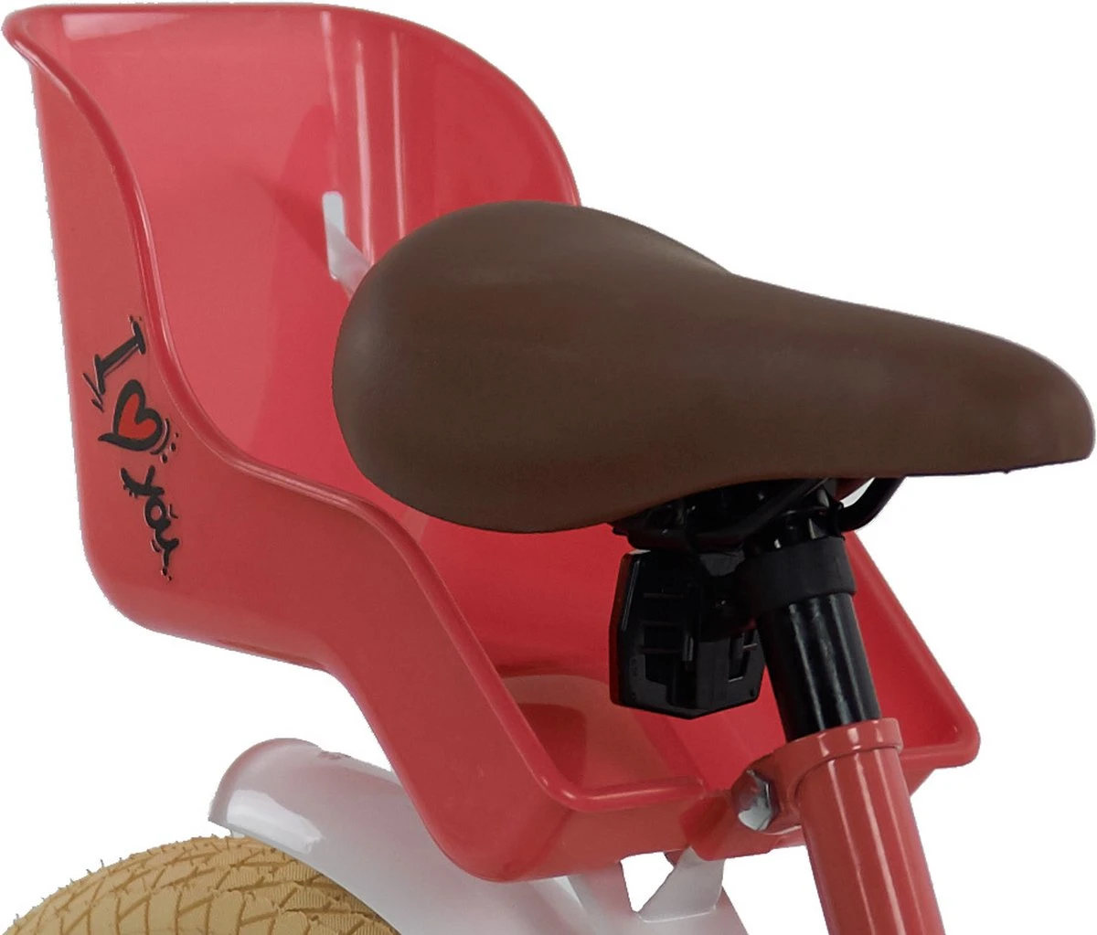 2Cycle Paris Meisjesfiets - 16 Inch - Roze-Wit - Met Poppenzitje - Meisjesfiets 8 2Cycle Paris Meisjesfiets - 16 Inch - Roze-Wit - Met Poppenzitje - Meisjesfiets - Afbeelding 6