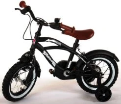 Volare Black Cruiser Kinderfiets - Jongens - 12 Inch - Zwart - 2 Handremmen -Fietsenwinkel 1200x1031