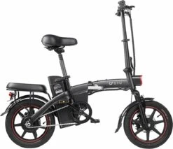 F-Wheel DYU A5 - Elektrische Vouwfiets - E Bike - 14 Inch - 7.5 Ah - 25km/u - Zwart -Fietsenwinkel 1200x1037