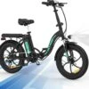 HITWAY E Bike Elektrische Fiets 20 Inch Dikke Band Opvouwbare Elektrische Fiets, 250W/36V/11,2Ah Batterij, Max. Bereik Tot 35-90km, Off-road Mountainbike Met Shimano 7 Versnellingen, Stad EBike Heren Dames
