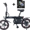Merkloos Windgoo B20 PRO - E Bike - Elektrische Fiets - 16 Inch - 250W - 7.8Ah Batterij - Max. 25km/u - Zwart - Incl. GSM Houder -Fietsenwinkel 1200x1086