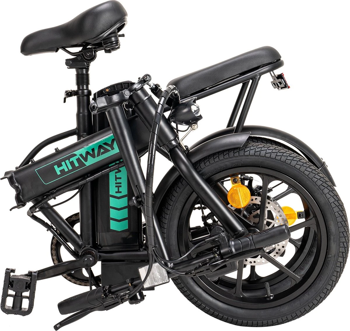 HITWAY Elektrische Fiets Voor, Stadsfietsen Opvouwbaar, E-BIKE, 7.5Ah Batterij, 250W Motor, Actieradius Tot 45 Km - BK5 4 HITWAY Elektrische Fiets Voor, Stadsfietsen Opvouwbaar, E-BIKE, 7.5Ah Batterij, 250W Motor, Actieradius Tot 45 Km - BK5 - Afbeelding 2