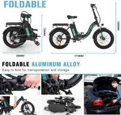 HITWAY Elektrische Fiets | 20" Opvouwbare Volwassen Vette Fiets | Batterij 36V/11,2Ah,Motor 250W, Max Bereik 35-90km | E Bike City -Fietsenwinkel 1200x1142 1