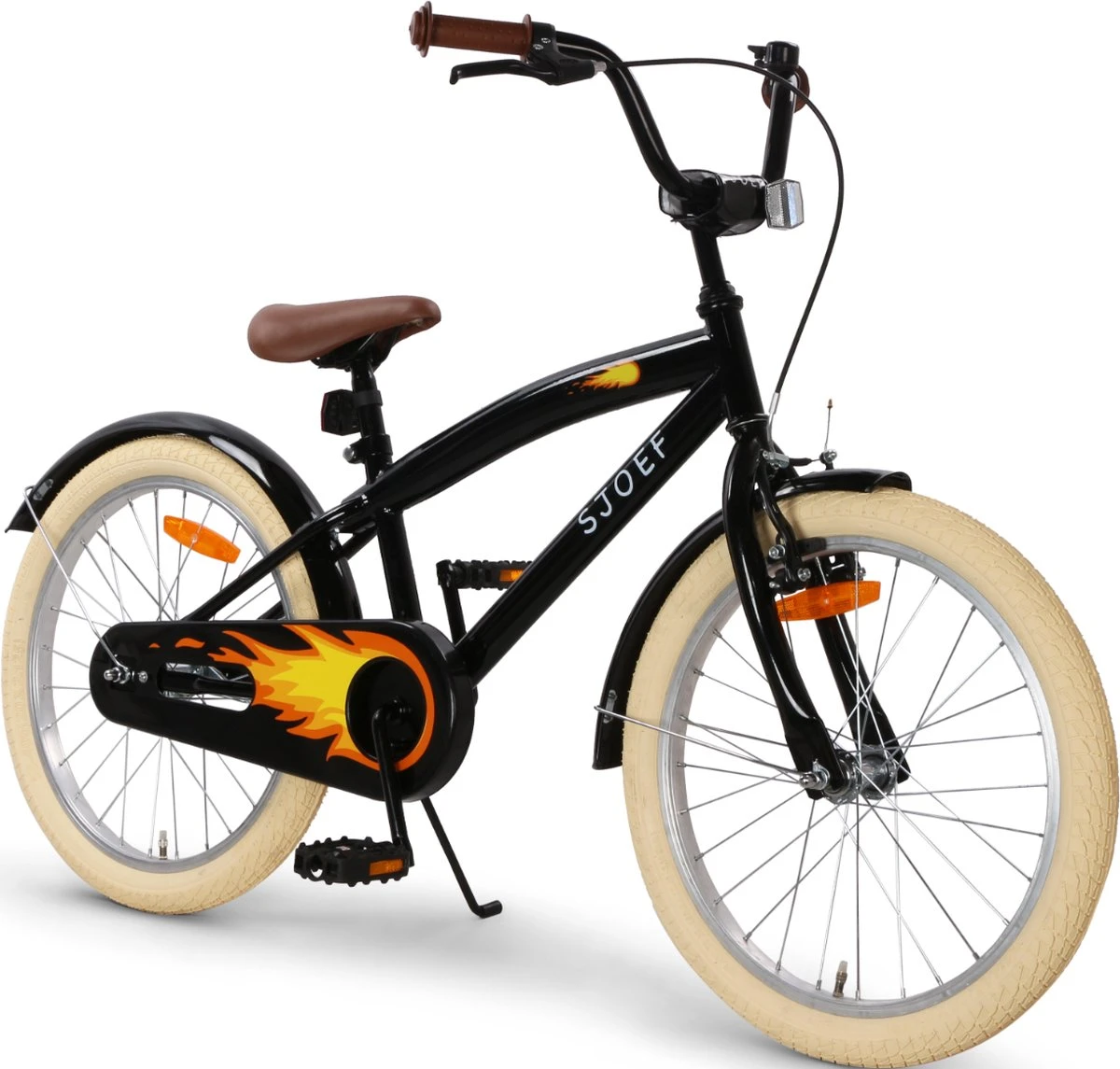 SJOEF Cruise Jongensfiets 20 Inch - Zwart 4 SJOEF Cruise Jongensfiets 20 Inch - Zwart - Afbeelding 2