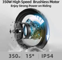 F-Wheel DYU A5 - Elektrische Vouwfiets - E Bike - 14 Inch - 7.5 Ah - 25km/u - Zwart -Fietsenwinkel 1200x1154