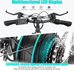 HITWAY Elektrische Fiets Voor Volwassenen | Ebikes Fietsen Stadsfiets | 250W 36V Motor | 7 VERSNELLINGSSYSTEE | 26 Inch - Wit -Fietsenwinkel 1200x1158