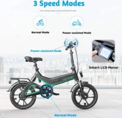 HITWAY Elektrische Fiets - Opvouwbare E-bike - 16 Inch-250W-2023 Model -Fietsenwinkel 1200x1160 2