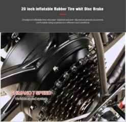 Samebike Elektrische Vouwfiet - Shimano 7 Speed Derailleur - 48V/ 10Ah Lithium Batterij - Aluminium -sportief/modern - 35km/u - Wit 18 Samebike Elektrische Vouwfiet - Shimano 7 Speed Derailleur - 48V/ 10Ah Lithium Batterij - Aluminium -sportief/modern - 35km/u - Wit -Fietsenwinkel 1200x1167