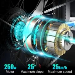 Hitway Elektrische Fiets | E-bike Damesfiets | 26 Inch | 250W Motor | Wit -Fietsenwinkel 1200x1200 101