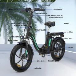 HITWAY Elektrische Fiets - E-Bike - 20 Inch- Fatbike - 250 W- Shimano 7 Versnellingen -Fietsenwinkel 1200x1200 111