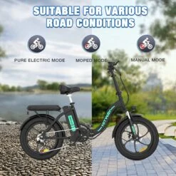 HITWAY Elektrische Fiets - E-Bike - 20 Inch- Fatbike - 250 W- Shimano 7 Versnellingen -Fietsenwinkel 1200x1200 112