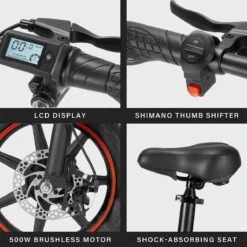 OUXI - V5 - 16 Inch - Elektrische Fiets - E Bike - Elektrische Vouwfiets - APP IOS/ Android - 500W Motor - 15Ah Lithuim Ion Batterij - Zwart 26 OUXI - V5 - 16 Inch - Elektrische Fiets - E Bike - Elektrische Vouwfiets - APP IOS/ Android - 500W Motor - 15Ah Lithuim Ion Batterij - Zwart -Fietsenwinkel 1200x1200 154