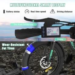 HITWAY E-Bike Elektrische Fiets 20 Inch Fat Tire E-Bicycle Vouwfiets, 250 W/36 V/11,2 Ah Accu, Max. Bereik Tot 35-90 Km, Offroad-mountainbike Met Shimano 7-versnellingen, City EBike Met Slot -Fietsenwinkel 1200x1200