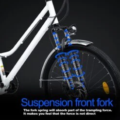 HITWAY 26 Inch E-bike, Elektrische Fiets Voor Heren En Dames, Pedelec Stadsfietsen, 250 W Motor, 36 V/11,2 Ah E-bike, Shimano 7 Versnellingen, 35-90 Km| Wit / Blauw 16 HITWAY 26 Inch E-bike, Elektrische Fiets Voor Heren En Dames, Pedelec Stadsfietsen, 250 W Motor, 36 V/11,2 Ah E-bike, Shimano 7 Versnellingen, 35-90 Km| Wit / Blauw -Fietsenwinkel 1200x1200 26