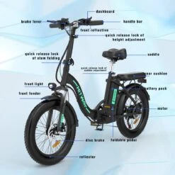 HITWAY Elektrische Fiets - E-Bike - 20 Inch Fatbike - 250 W- Shimano 7 Versnellingen -Fietsenwinkel 1200x1200 30