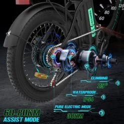 HITWAY Elektrische Fiets - E-Bike - 20 Inch Fatbike - 250 W- Shimano 7 Versnellingen -Fietsenwinkel 1200x1200 32