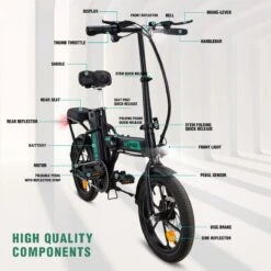 HITWAY Elektrische Fiets Met 36V 7.5Ah Verwijderbare Batterij, Bereik Tot 75 Km Lange Afstand Elektrische Fiets 16 Inch, 250W Achtermotor E-Citybike Holland Bike -Fietsenwinkel 1200x1200 42