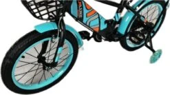 Kinderfiets - 16 Inch Kinderfiets -vanaf 4-7 Jaar Jongens En Meisjes Fietsen - Terugtrap -Rem -Stabilisatoren（2 Zijwieltjes）- Mandje - Achterbank - Groen -Fietsenwinkel 1200x672