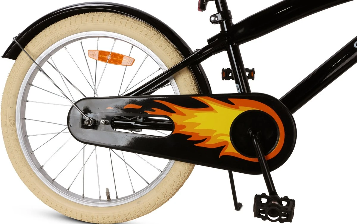 SJOEF Cruise Jongensfiets 20 Inch - Zwart 8 SJOEF Cruise Jongensfiets 20 Inch - Zwart - Afbeelding 6