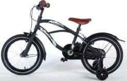 Volare Black Cruiser Kinderfiets - Jongens - 16 Inch - Zwart - 2 Handremmen -Fietsenwinkel 1200x768