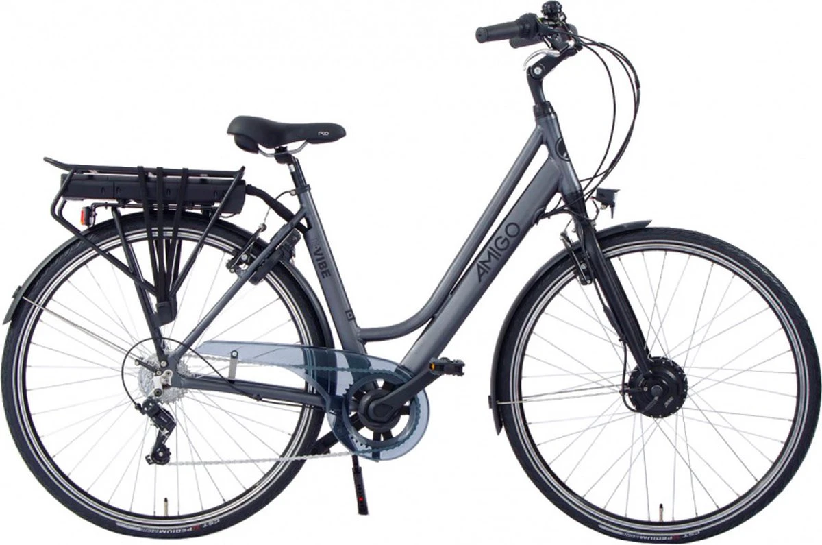 Amigo E-Vibe D1 - Elektrische Stadsfiets Voor Dames - Met 7 Versnellingen - Matgrijs 8 Amigo E-Vibe D1 - Elektrische Stadsfiets Voor Dames - Met 7 Versnellingen - Matgrijs - Afbeelding 6