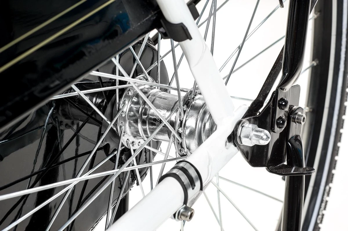 Amigo Eclypse Transportfiets 28 Inch - Omafiets Met Voordrager - Wit 6 Amigo Eclypse Transportfiets 28 Inch - Omafiets Met Voordrager - Wit - Afbeelding 4