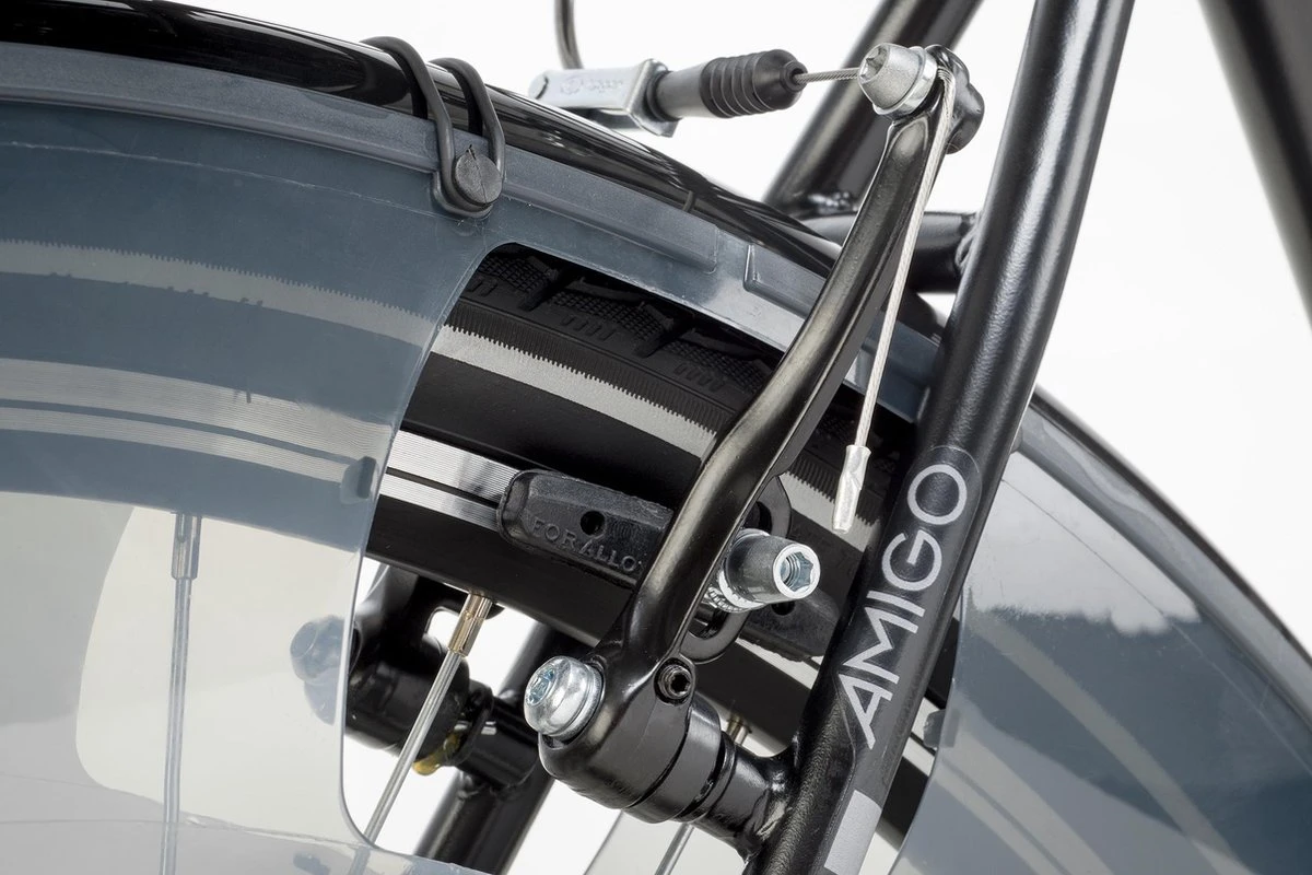 Amigo Bright - Herenfiets 28 Inch - Fiets Met 3 Versnellingen - Matzwart 7 Amigo Bright - Herenfiets 28 Inch - Fiets Met 3 Versnellingen - Matzwart - Afbeelding 5