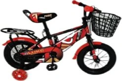 Kinderfiets - 12 Inch Kinderfiets -vanaf 2-4 Jaar Jongens En Meisjes Fietsen - Terugtrap -Rem -Stabilisatoren（2 Zijwieltjes）- Mandje - Achterbank - Rood -Fietsenwinkel 1200x800 63