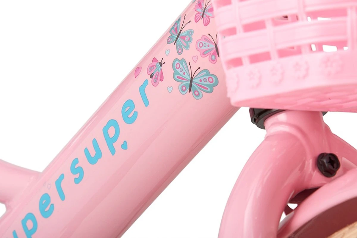 Supersuper Little Miss - Kinderfiets - Meisjesfiets - 14 Inch - Roze 9 Supersuper Little Miss - Kinderfiets - Meisjesfiets - 14 Inch - Roze - Afbeelding 7