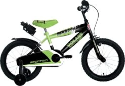 Volare Sportivo Kinderfiets - Jongens - 16 Inch - Neon Groen Zwart - 95% Afgemonteerd -Fietsenwinkel 1200x824 1