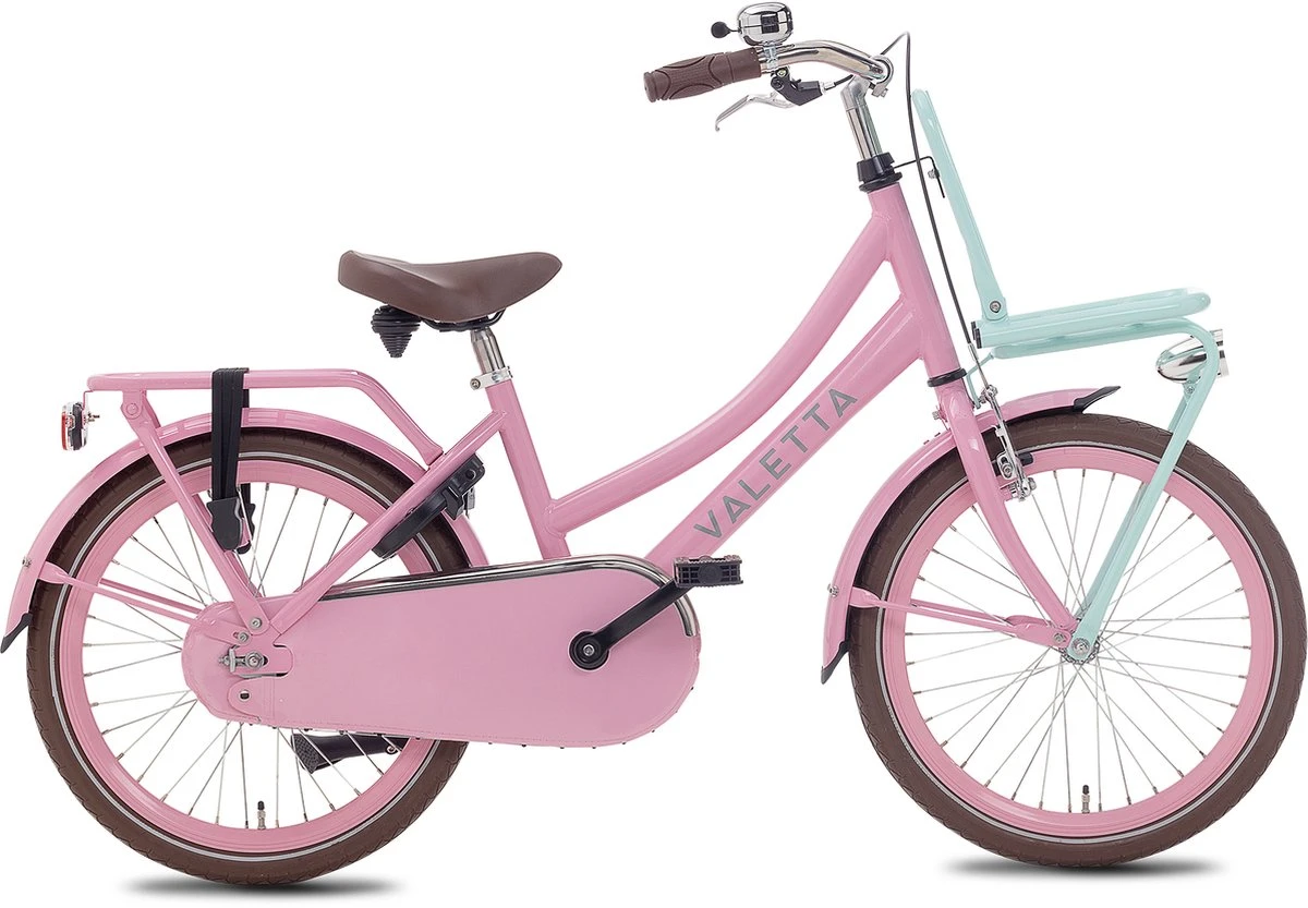 Valetta Cargo - Transportfiets - Meisjesfiets - 20 Inch - Mint Roze 3 Valetta Cargo - Transportfiets - Meisjesfiets - 20 Inch - Mint Roze