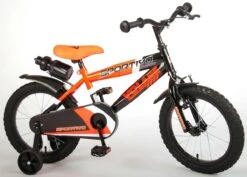 Volare Sportivo Kinderfiets - Jongens - 16 Inch - Neon Oranje Zwart - 95% Afgemonteerd -Fietsenwinkel 1200x862