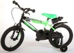 Volare Sportivo Kinderfiets - Jongens - 16 Inch - Neon Groen Zwart - 95% Afgemonteerd -Fietsenwinkel 1200x864