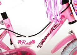 Volare Rose Kinderfiets - Meisjes - 12 Inch - Roze - 2 Handremmen -Fietsenwinkel 1200x867 1