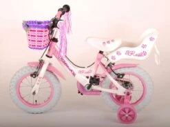 Volare Rose Kinderfiets - Meisjes - 12 Inch - Roze - 2 Handremmen -Fietsenwinkel 1200x893 1