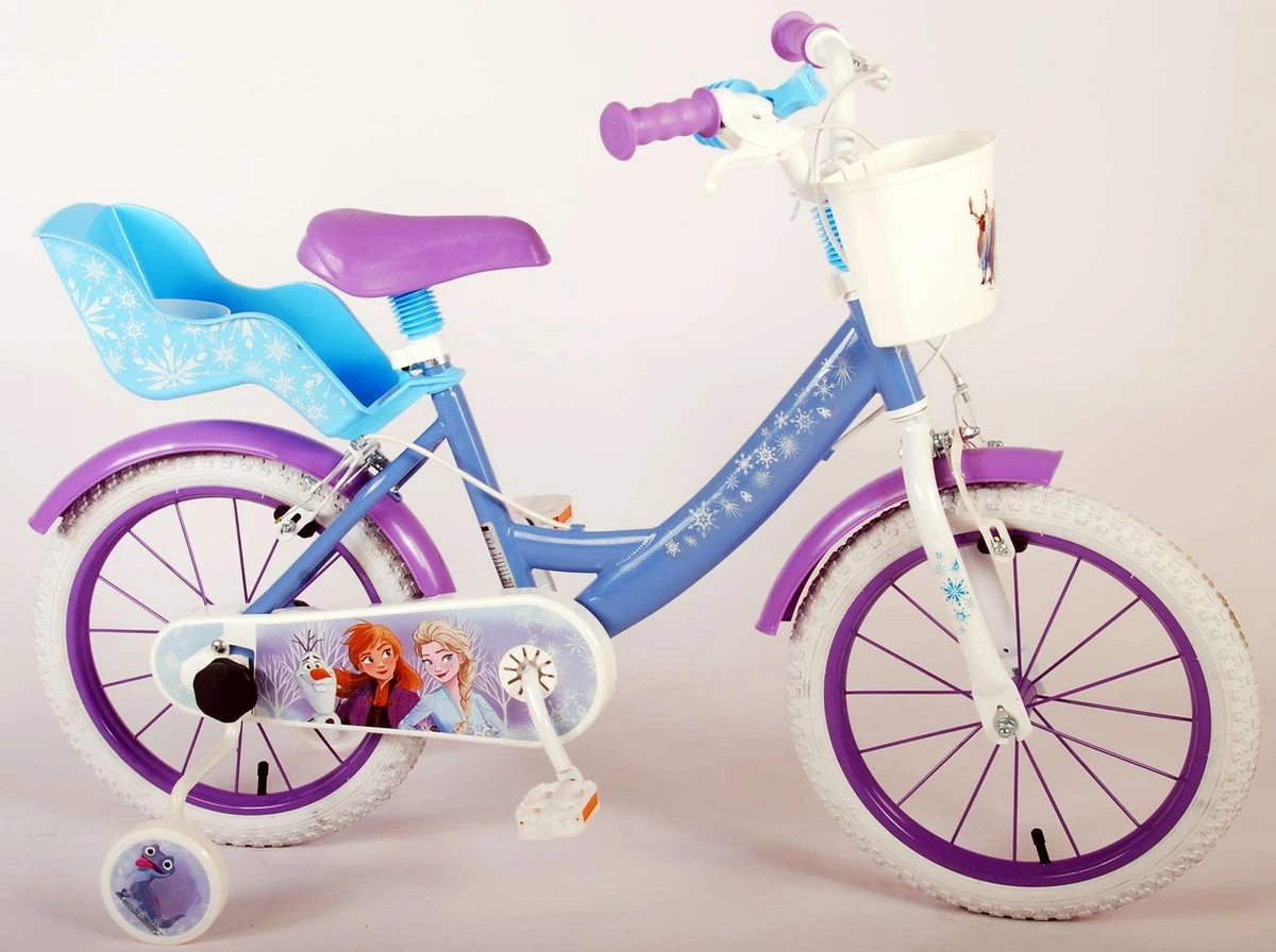 Disney Frozen 2 Kinderfiets - Meisjes - 16 Inch - Blauw - Twee Handremmen 15 Disney Frozen 2 Kinderfiets - Meisjes - 16 Inch - Blauw - Twee Handremmen - Afbeelding 13