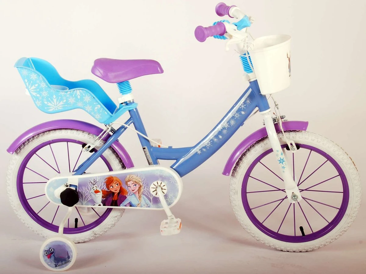 Disney Frozen 2 Kinderfiets - Meisjes - 16 Inch - Blauw - Twee Handremmen 5 Disney Frozen 2 Kinderfiets - Meisjes - 16 Inch - Blauw - Twee Handremmen - Afbeelding 3