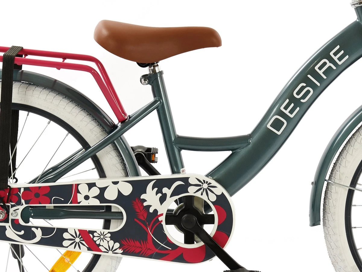 2Cycle Desire Kinderfiets - 20 Inch - Voordrager -Grijs-Roze - Meisjesfiets 4 2Cycle Desire Kinderfiets - 20 Inch - Voordrager -Grijs-Roze - Meisjesfiets - Afbeelding 2